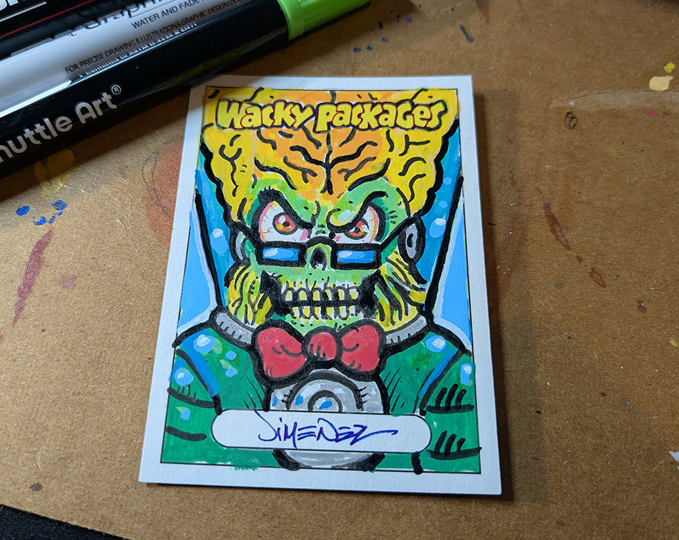 Attacky Packages Sketch Card
