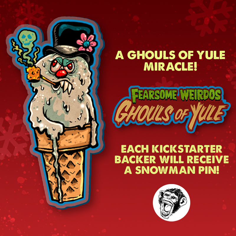 Snowman Pin! Free to every Kickstarter Backer!