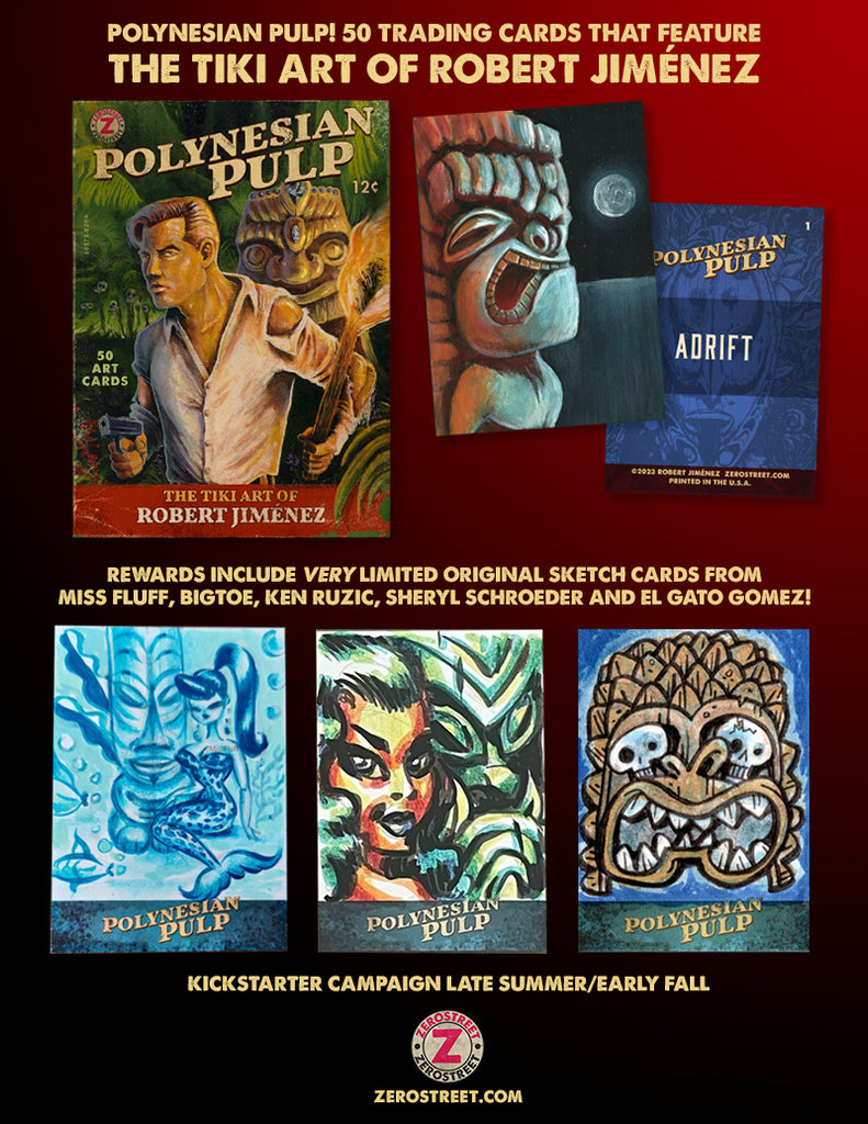 Polynesian Pulp Trading Cards - First Look At Sketch Cards!