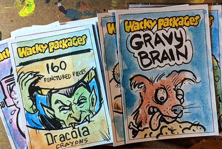Wacky Packages March Sketch Cards